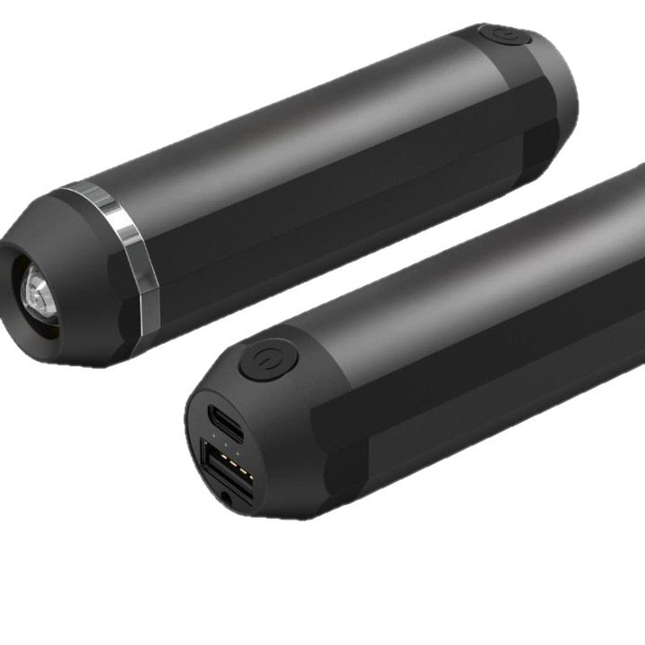 Θερμαντικό χεριών με LED φακό και USB, ενσωματωμένη επαναφορτιζόμενη μπαταρία 2000-4000 mAh