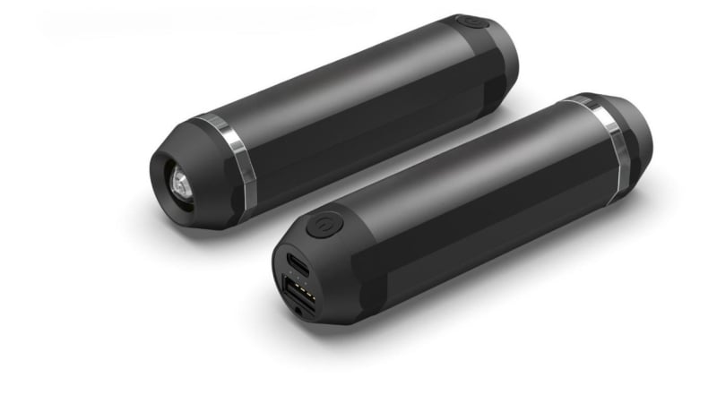 Θερμαντικό χεριών με LED φακό και USB, ενσωματωμένη επαναφορτιζόμενη μπαταρία 2000-4000 mAh