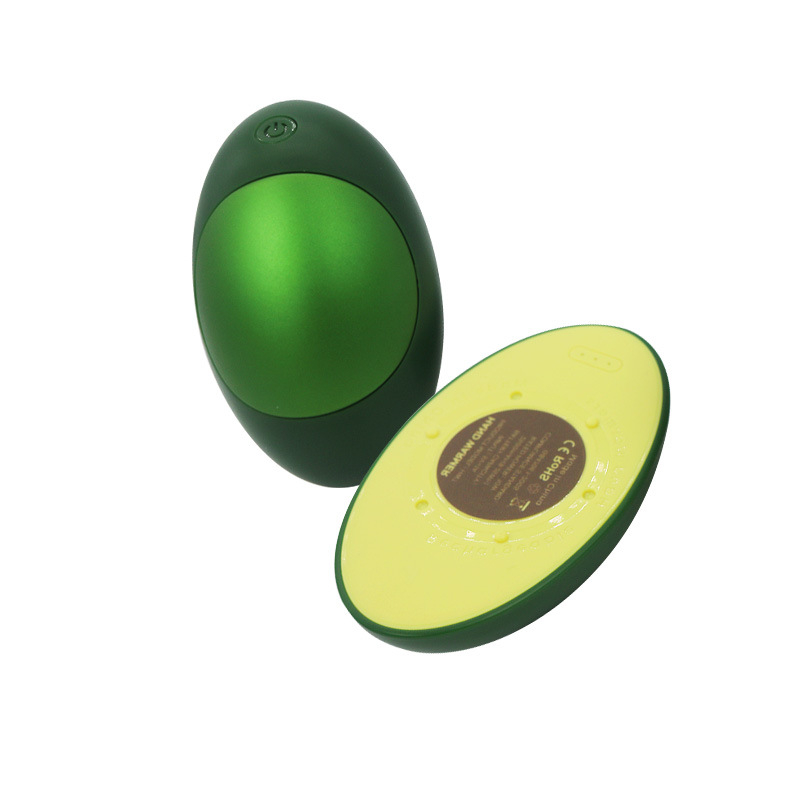 Μαγνητικός διαιρούμενος θερμαντήρας χεριών σε σχήμα αβοκάντο, 2‑σε‑1 USB μίνι power bank με ενσωματωμένη μπαταρία