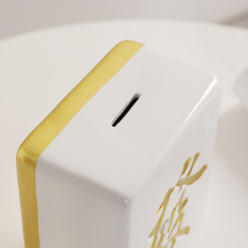 Keramička kutija za novac s motivom Mahjong, velika posuda za novac, kućni dekor, dar za rođendan