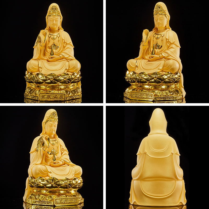Guanyin figura od smole, kineskog stila, kućni dekor, pogodna za useljenje i otvaranje trgovine