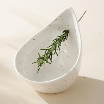 Ručna porcelanska zdjela za oljušćivanje začinskih biljaka, kreativan keramički dizajn