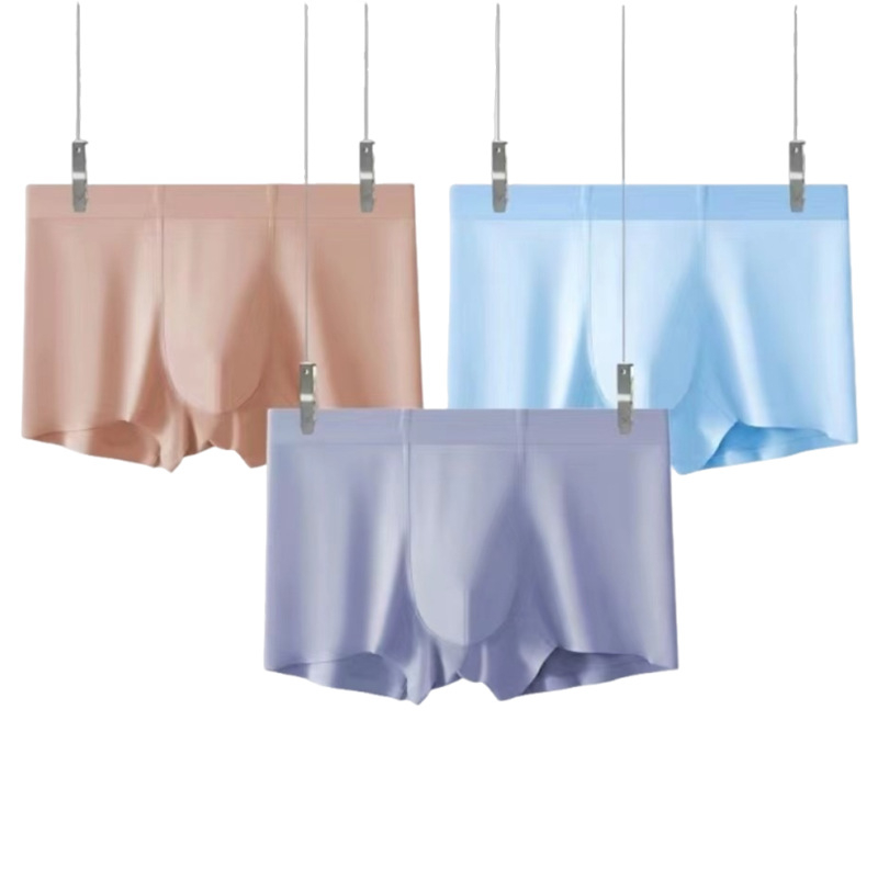 Muške boxerice od ice silk, srednje visoke, prozračne, antibakterijske, brzo sušeće