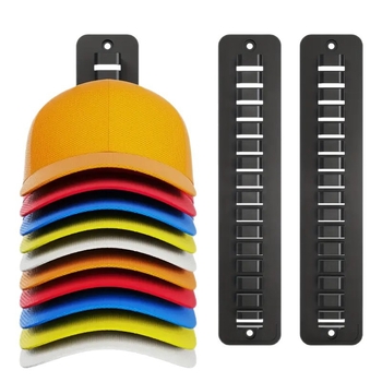 Zidni organizator za šešire s ljepilnim kukicama za bejzbol šešire, diskretno skladištenje, minimalistički moderni dizajn, nosivost do 5 kg