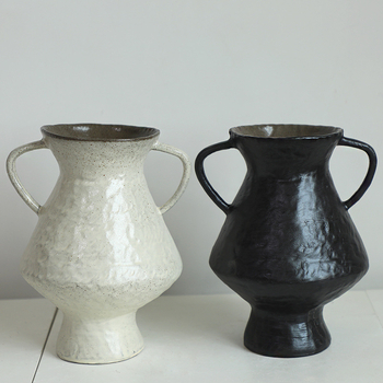 Keramička vaza u japanskom stilu Wabi-Sabi, Jingdezhen keramika, dekorativno posuđe za unutarnje uređenje, retro dekoracija za gostinjske objekte i hotele