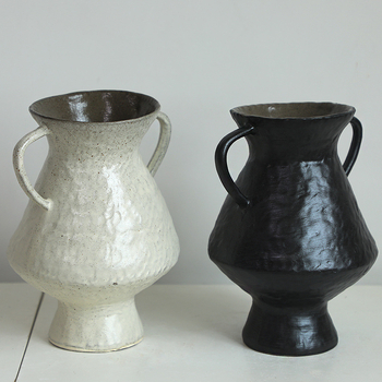 Keramička vaza u japanskom stilu Wabi-Sabi, Jingdezhen keramika, dekorativno posuđe za unutarnje uređenje, retro dekoracija za gostinjske objekte i hotele