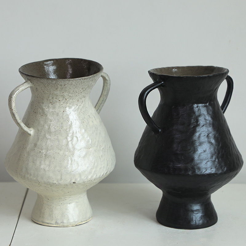 Keramička vaza u japanskom stilu Wabi-Sabi, Jingdezhen keramika, dekorativno posuđe za unutarnje uređenje, retro dekoracija za gostinjske objekte i hotele