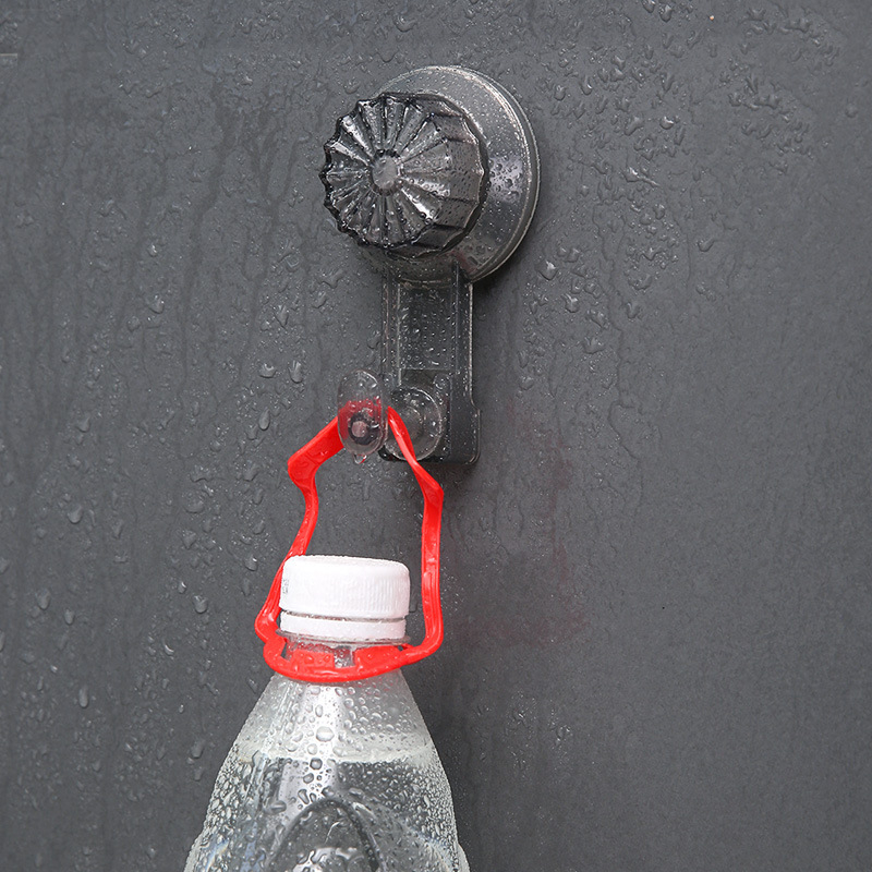 Κρεμάστρα με βεντούζα για κουζίνα και μπάνιο, χωρίς τρύπες, χωρίς ραφές, περιστρεφόμενη, ισχυρή πρόσφυση, φορτίο στην πόρτα του μπάνιου