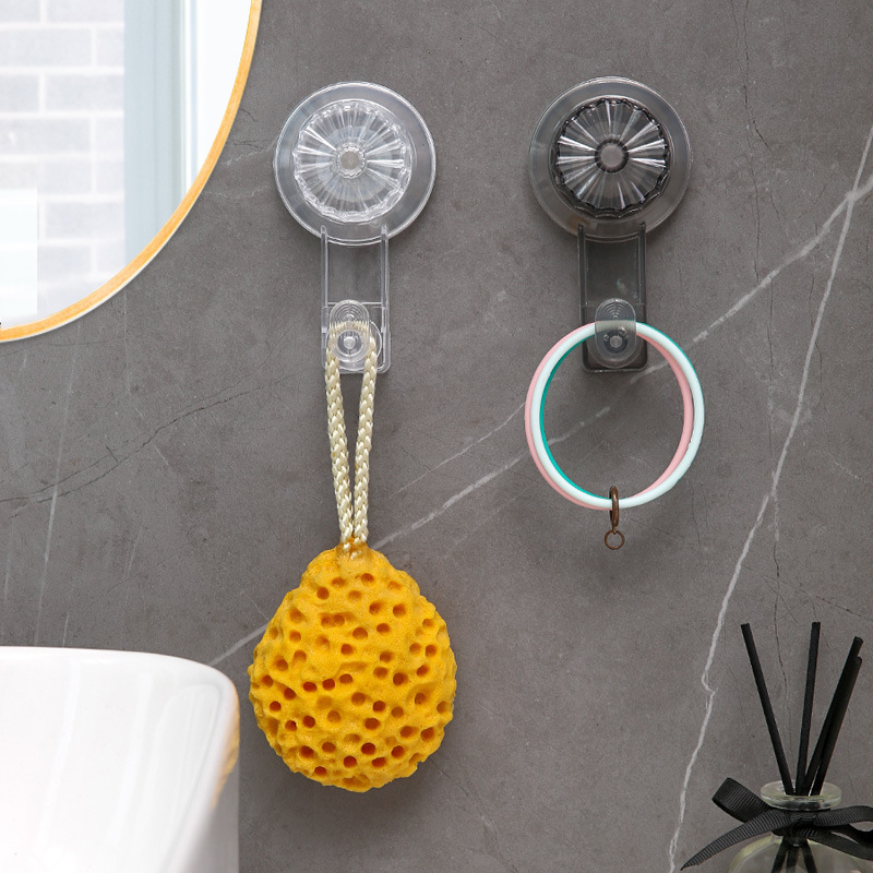 Κρεμάστρα με βεντούζα για κουζίνα και μπάνιο, χωρίς τρύπες, χωρίς ραφές, περιστρεφόμενη, ισχυρή πρόσφυση, φορτίο στην πόρτα του μπάνιου