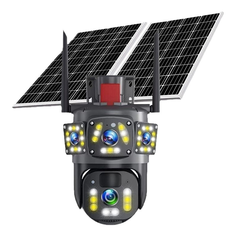 Solarna kamera za nadzor s 4G, bežični vanjska, daljinski pristup putem mobitela, HD noćni vid, 360° vodootporna