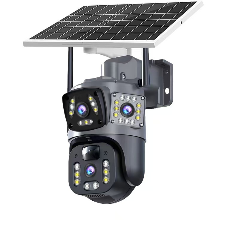 Solarna kamera za nadzor s 4G, bežični vanjska, daljinski pristup putem mobitela, HD noćni vid, 360° vodootporna