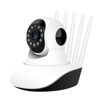 A1 Bežična Wi‑Fi pametna sigurnosna kamera s pet antena, noćni vid, rotirajuća glava i dvosmjerna interkom