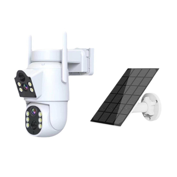 ICSEE solarna bežična kamera s PTZ 360° i noćnim vidom u boji, 3MP/2K, 4mm objektiv