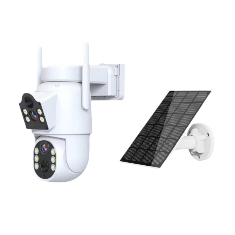ICSEE solarna bežična kamera s PTZ 360° i noćnim vidom u boji, 3MP/2K, 4mm objektiv