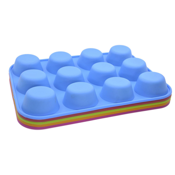 Kružna silikonska forma za pečenje s 12 odjeljaka, 140 g, za žele i puding