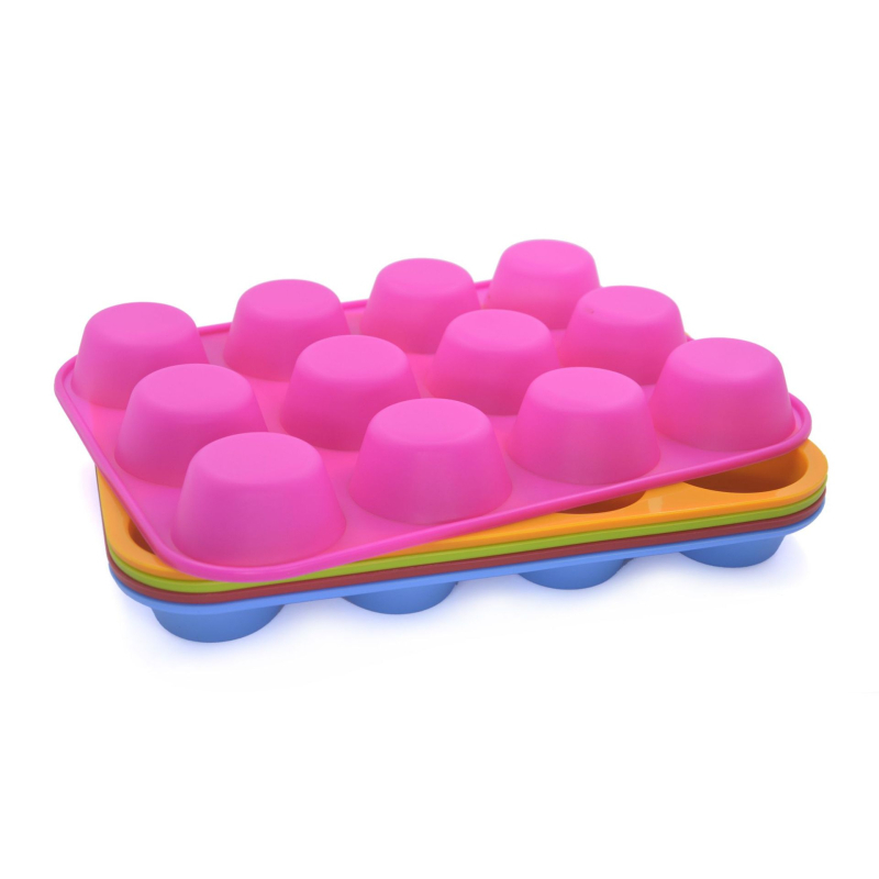 Kružna silikonska forma za pečenje s 12 odjeljaka, 140 g, za žele i puding