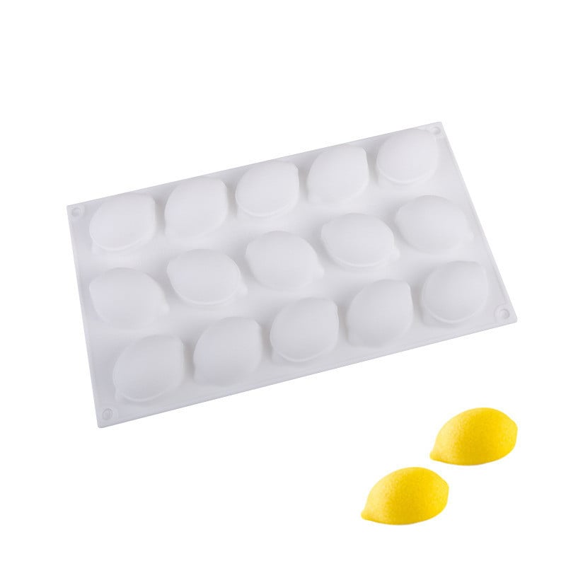 Set od 15 silikonskih kalupa za mousse od limuna i voća, za pečenje, kalupi za fondant i chiffon tortu