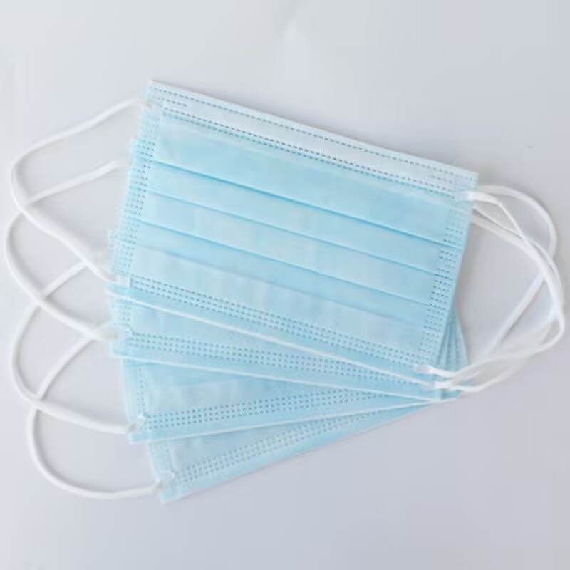 Haishi Hainuo 10-pack ιατρικές χειρουργικές μάσκες για ενήλικες, μιας χρήσης, τριών στρωμάτων, αναπνεύσιμες