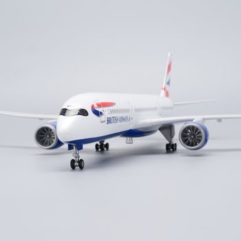 47 cm model zrakoplova A350 British Airways sa svjetlima – dekorativni dar za zbirku