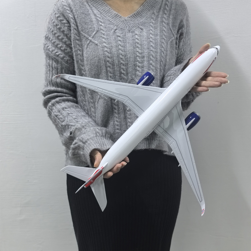 47 cm model zrakoplova A350 British Airways sa svjetlima – dekorativni dar za zbirku