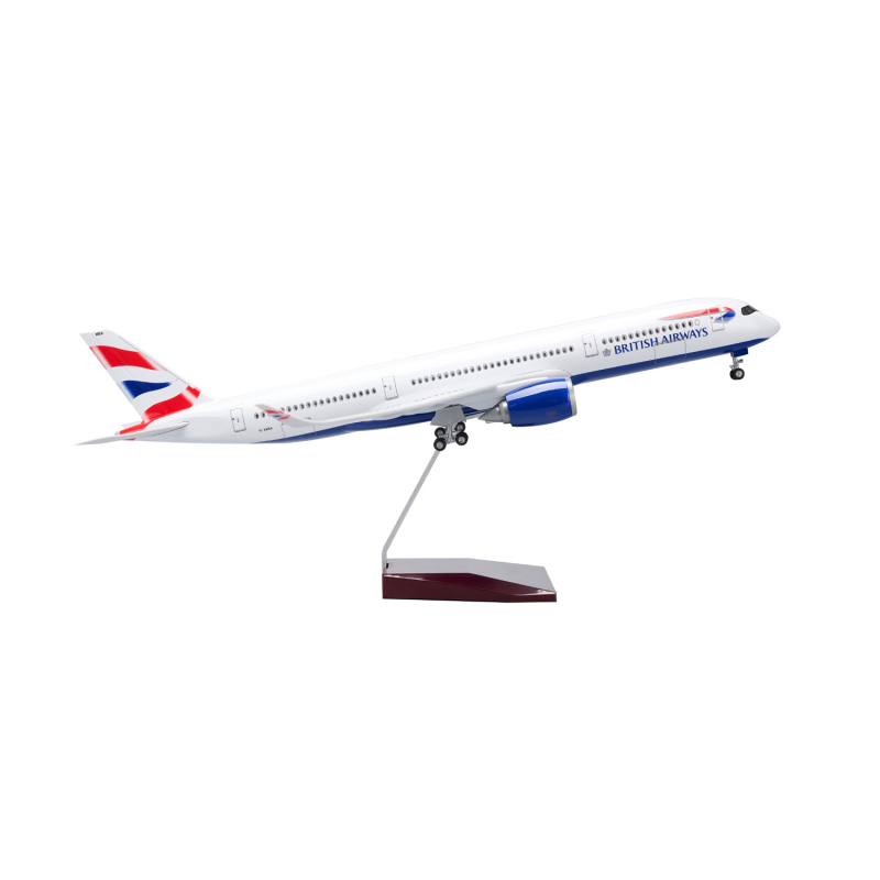 47 cm model zrakoplova A350 British Airways sa svjetlima – dekorativni dar za zbirku