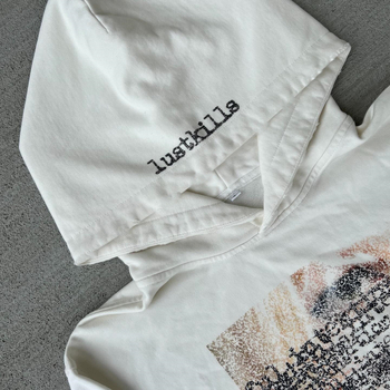 Ženski hoodie s tamnim otiskom, dugi rukav, ležernog kroja, retro streetwear Y2K, anime uzorak, poliester