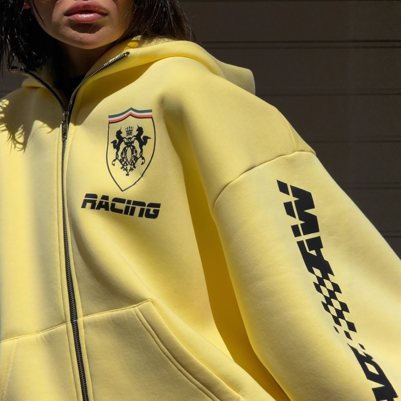 Američki stil za jesen-zimu oversize 3D printana hoodie jakna s kapuljačom za žene, zip, streetwear