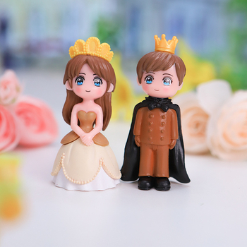 Par princ i princeza – mini krajinski ukrasi od plastike za vrt, DIY dekoracije za tortu