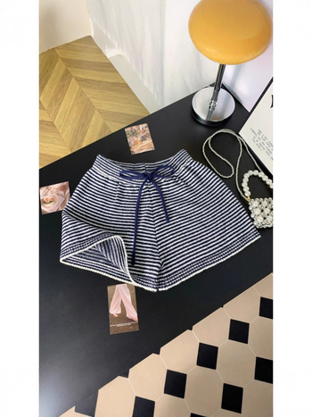 2025 nova ljetna moda visokog struka prugaste šorceve za sitnije žene, casual, uski kroj