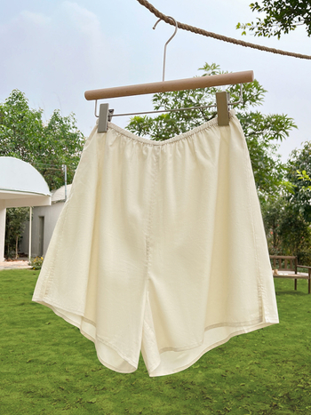 Ženske capri hlače od ice silk za kućnu upotrebu, udoban širok kroj, tanke, neprozračne