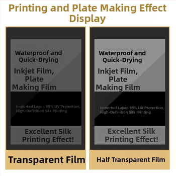 A3/A4 Filmový papier pre tlač inkoustom – mliečne biela vodotesná fólia pre sieťotlač na priehľadnom papieri pre svetelné maľovanie