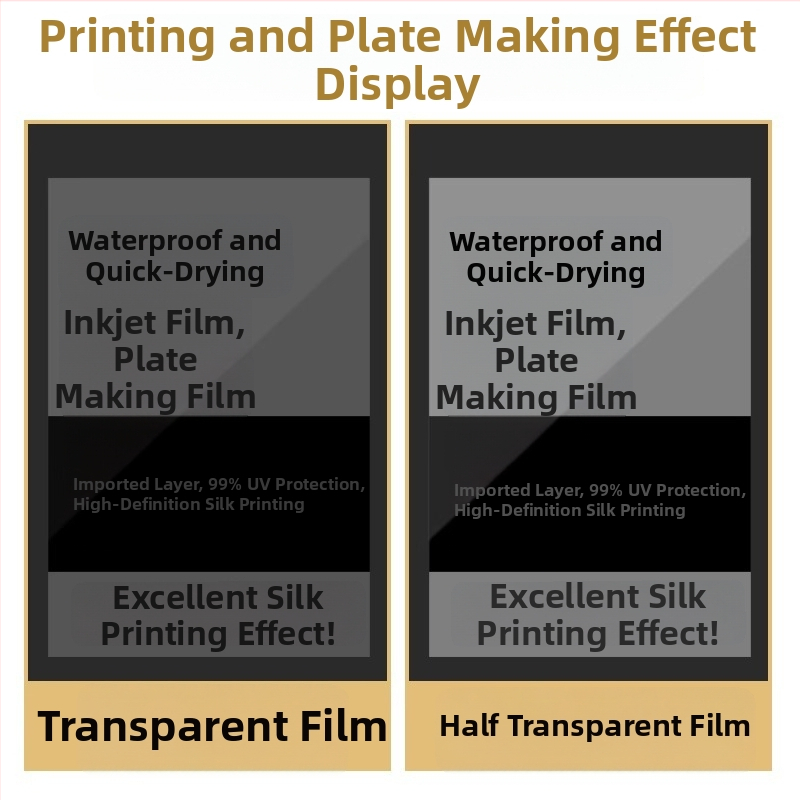 A3/A4 Filmový papier pre tlač inkoustom – mliečne biela vodotesná fólia pre sieťotlač na priehľadnom papieri pre svetelné maľovanie