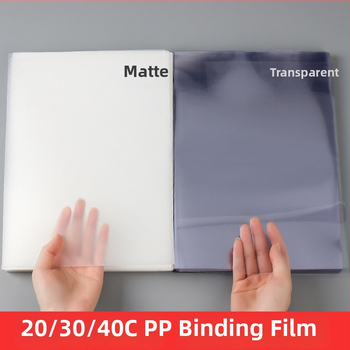 Priehľadný matný PVC film na väzbu – pevný plastový kryt A3/A4, PP