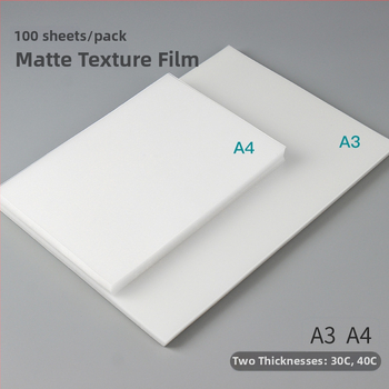 Priehľadný matný PVC film na väzbu – pevný plastový kryt A3/A4, PP
