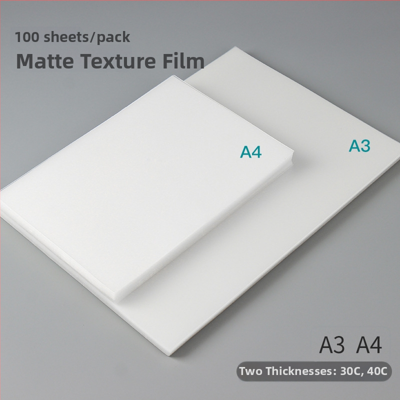 Priehľadný matný PVC film na väzbu – pevný plastový kryt A3/A4, PP