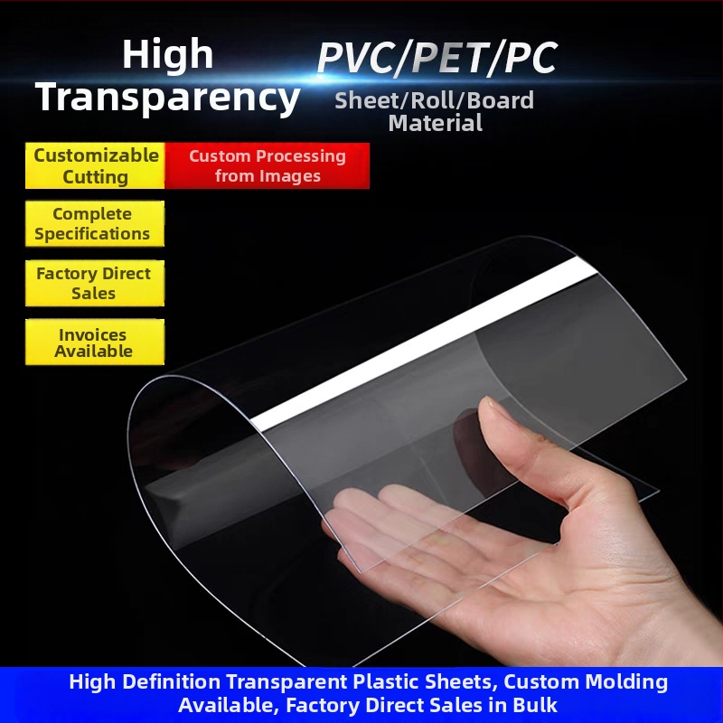 Priehľadný PVC plastový list, PET tvrdý film, ochranná fólia na rám na fotografie, tenký list PC/PET, vysoká priehľadnosť