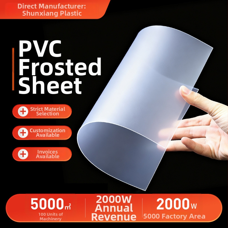 PVC matný plastový list v rolke, potlačená PET fólia, priehľadné rámové tesnenie