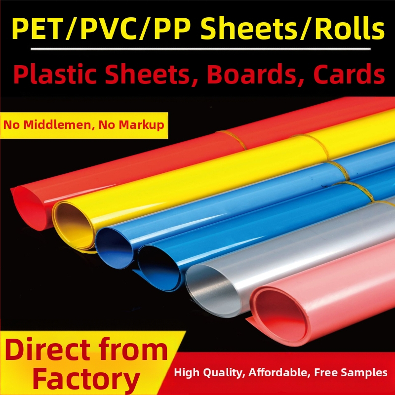 Priehľadný polypropylénový list s matným PET filmom, čierna farba, ohňovzdorná PVC rolka, pevný a tenký výstelkový tesniACI prvok na tlač