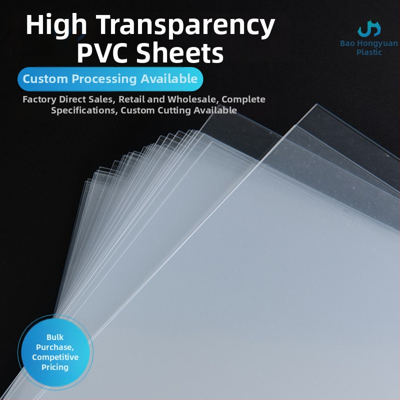 Proziran PVC list s PET filmom, dimenzije 1830 × 915 mm, debljina 0.25–3.0 mm