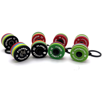 Pandantiv-breloc disc de greutate pentru halteră, mini, fitness, multicolor