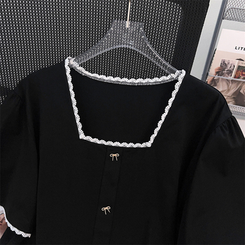 Ženski T‑shirt u plus veličini, udoban kroj, srednja duljina, kratki rukav