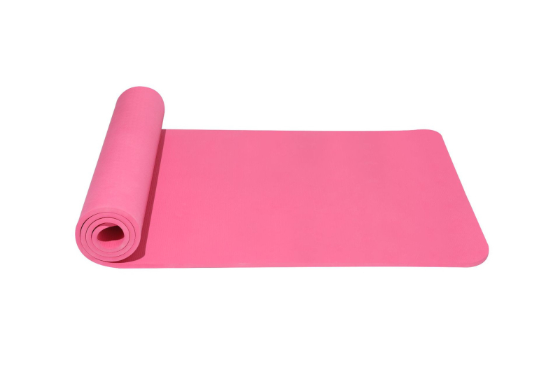TPE joga podloga, plesna podloga, unutarnja fitness podloga, debljina 8 mm, dimenzije 183 × 61 cm, prugasti uzorak