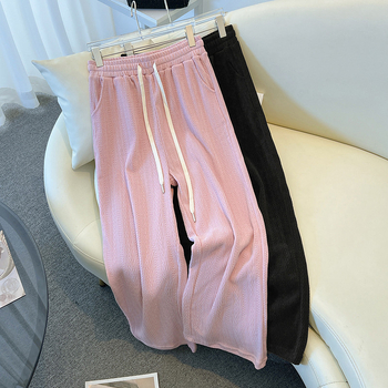 Casual hlače za žene s plus veličinom, ravne duge hlače koje laskaju siluetu, model 5316, veličine 200/260/300 jin