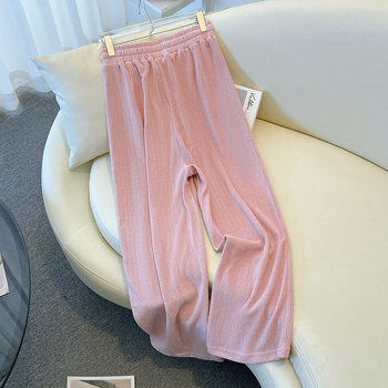 Casual hlače za žene s plus veličinom, ravne duge hlače koje laskaju siluetu, model 5316, veličine 200/260/300 jin