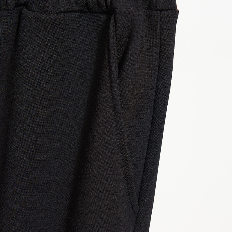 Ženske plus-size hlače, visokim pojasom, uski kroj, jednobojne, model K6082