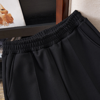 Jesenje plus veličine ženske hlače s fleeceom, casual uski kroj, korejski stil, model K6508