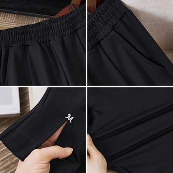Őszi–téli új női nadrág, plusz méret, koreai stílusú, mindennapi viselet, egyenes szabás, karcsúsító hatás, modell K6505