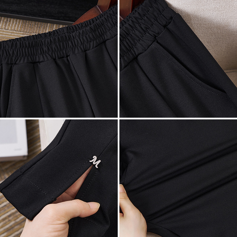 Őszi–téli új női nadrág, plusz méret, koreai stílusú, mindennapi viselet, egyenes szabás, karcsúsító hatás, modell K6505