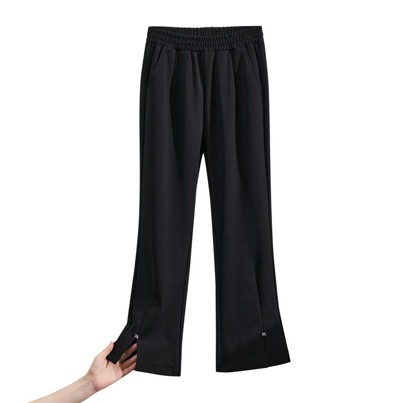 Őszi–téli új női nadrág, plusz méret, koreai stílusú, mindennapi viselet, egyenes szabás, karcsúsító hatás, modell K6505