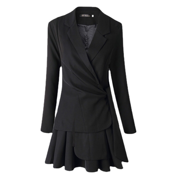 2026. jesen ženski kostim s suknjom u euro-američkom stilu, mršav kroj, naglašeni struk, profesionalni poslovni kostim 8956